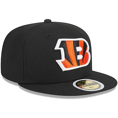 Youth New Era Black Cincinnati Bengals Main 59FIFTY Fitted Hat