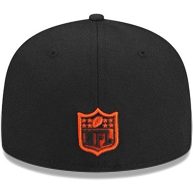 Youth New Era Black Cincinnati Bengals Main 59FIFTY Fitted Hat