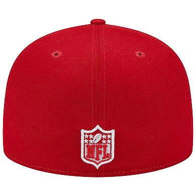 Men's New Era Scarlet Atlanta Falcons 1994 Hawaii Pro Bowl Main Patch 59FIFTY Fitted Hat