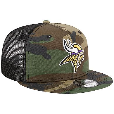 Men's New Era Camo Minnesota Vikings Main Trucker 9FIFTY Snapback Hat