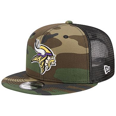 Men's New Era Camo Minnesota Vikings Main Trucker 9FIFTY Snapback Hat