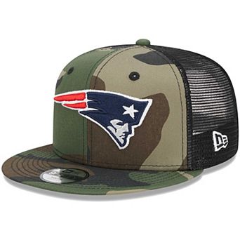 Youth New Era Camo New England Patriots Main Trucker 9FIFTY Snapback Hat