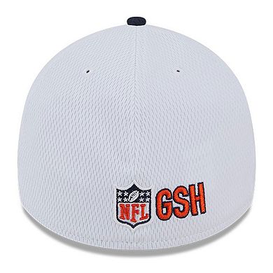 Men's New Era  White/Navy Chicago Bears 2023 Sideline 39THIRTY Flex Hat