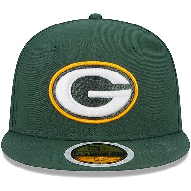 Youth New Era Green Green Bay Packers Main 59FIFTY Fitted Hat