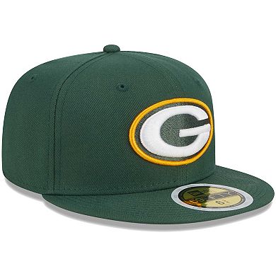 Youth New Era Green Green Bay Packers Main 59FIFTY Fitted Hat