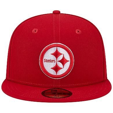 Men's New Era Scarlet Pittsburgh Steelers Super Bowl XLIII Main Patch 59FIFTY Fitted Hat