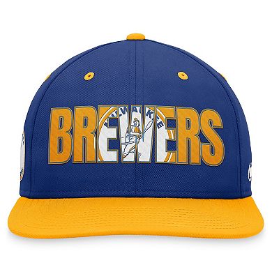 Men's Nike Royal Milwaukee Brewers Cooperstown Collection Pro Snapback Hat