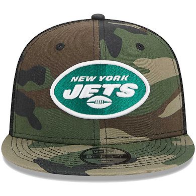 Youth New Era Camo New York Jets Main Trucker 9FIFTY Snapback Hat