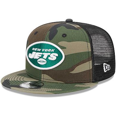 Youth New Era Camo New York Jets Main Trucker 9FIFTY Snapback Hat