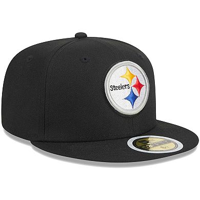 Youth New Era Black Pittsburgh Steelers  Main 59FIFTY Fitted Hat