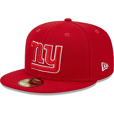 Men's New Era Scarlet New York Giants Super Bowl XLVI Main Patch 59FIFTY Fitted Hat