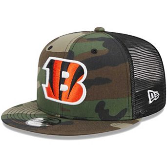 Youth New Era Camo Cincinnati Bengals Main Trucker 9FIFTY Snapback Hat