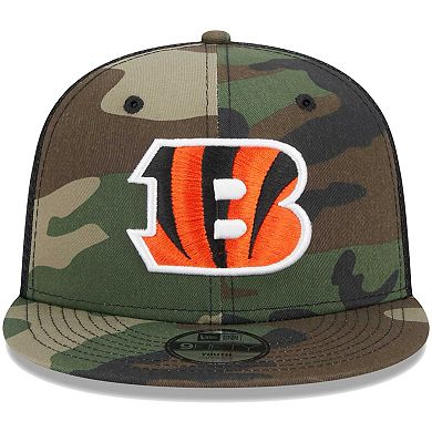 Youth New Era Camo Cincinnati Bengals Main Trucker 9FIFTY Snapback Hat