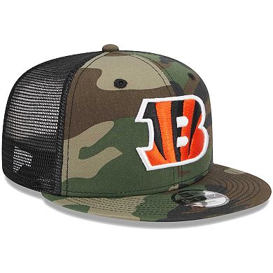 Youth New Era Camo Cincinnati Bengals Main Trucker 9FIFTY Snapback Hat