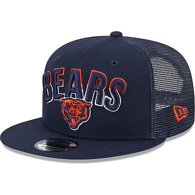 Men's New Era Navy Chicago Bears Grade Trucker 9FIFTY Snapback Hat