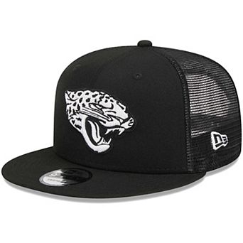 Men's New Era Black Jacksonville Jaguars Main Trucker 9FIFTY Snapback Hat