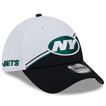 Men's New Era White/Black New York Jets 2023 Sideline 39THIRTY Flex Hat