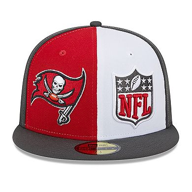 Men's New Era Red/Pewter Tampa Bay Buccaneers 2023 Sideline 59FIFTY Fitted Hat