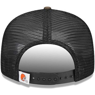 Youth New Era Camo Cleveland Browns Main Trucker 9FIFTY Snapback Hat