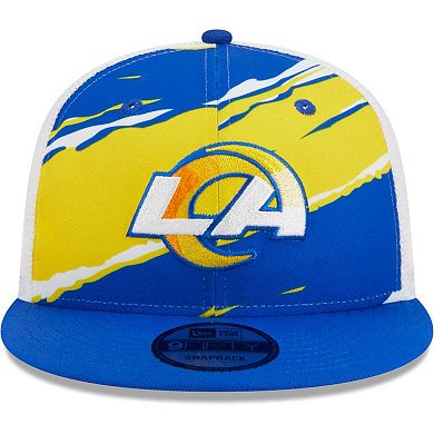 Men's New Era Royal Los Angeles Rams Tear Trucker 9FIFTY Snapback Hat
