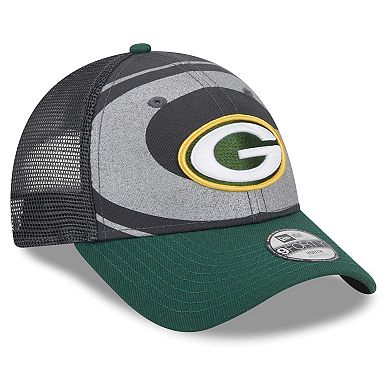Preschool New Era Graphite/Green Green Bay Packers Reflect 9FORTY Adjustable Hat