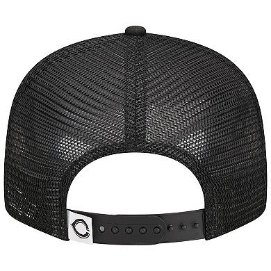 Men's New Era Black Cincinnati Reds Trucker 9FIFTY Snapback Hat