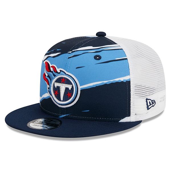 Men's New Era Navy Tennessee Titans Tear Trucker 9FIFTY Snapback Hat