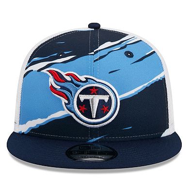 Men's New Era Navy Tennessee Titans Tear Trucker 9FIFTY Snapback Hat