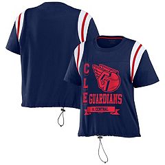 Women's Refried Apparel Red Cleveland Guardians Cropped T-Shirt