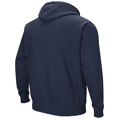 Men's Colosseum Navy Navy Midshipmen Sunrise Pullover Hoodie