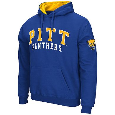 Men's Colosseum Royal Pitt Panthers Double Arch Pullover Hoodie