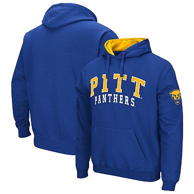 Men's Colosseum Royal Pitt Panthers Double Arch Pullover Hoodie