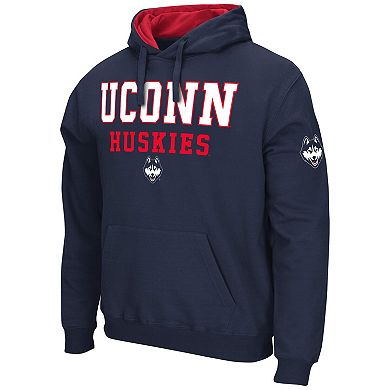 Men's Colosseum Navy UConn Huskies Sunrise Pullover Hoodie