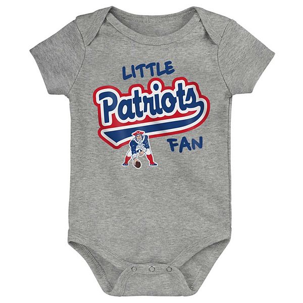 Newborn & Infant Heather Gray New England Patriots Retro Little Baller ...