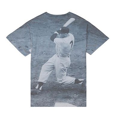 Men's Mitchell & Ness Mickey Mantle New York Yankees Cooperstown Collection Highlight Sublimated Player Graphic T-Shirt