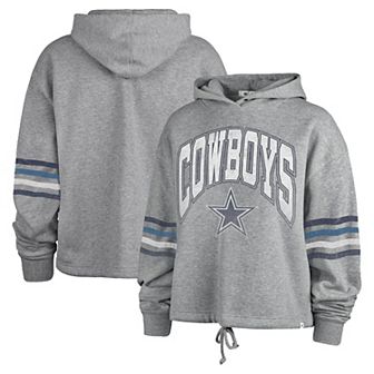 Women's '47 Gray Dallas Cowboys Upland Bennett Pullover Hoodie