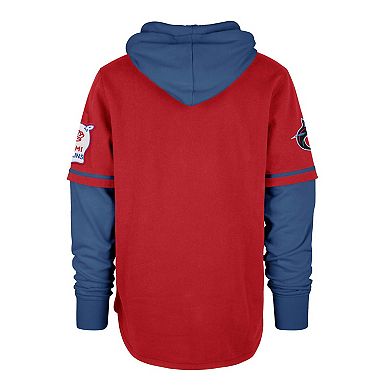 Men's '47 Red Miami Marlins City Connect Trifecta Shortstop Pullover Hoodie