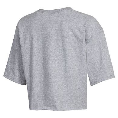 Women's Champion Gray Penn State Nittany Lions Boyfriend Cropped T-Shirt