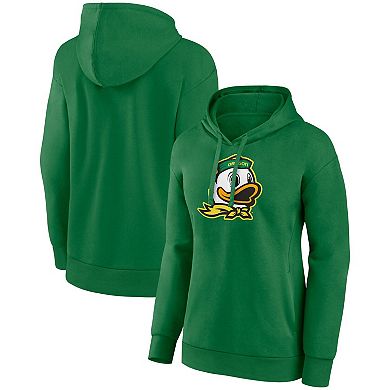 Women's Fanatics Branded Green Oregon Ducks Evergreen Pullover Hoodie