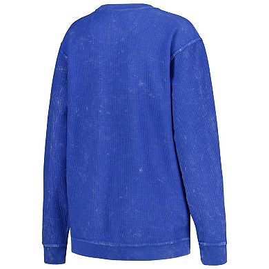 Women's G-III 4Her by Carl Banks Powder Blue Los Angeles Chargers Comfy Cord Pullover Sweatshirt