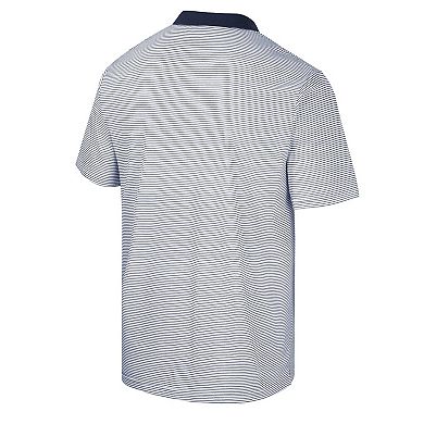 Men's Colosseum White/Navy Gonzaga Bulldogs Print Stripe Polo