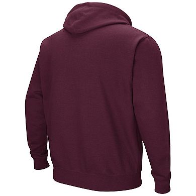 Men's Colosseum Maroon Virginia Tech Hokies Sunrise Pullover Hoodie