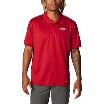 Men's Columbia Cardinal Arkansas Razorbacks PFG Tamiami Omni-Shield Polo