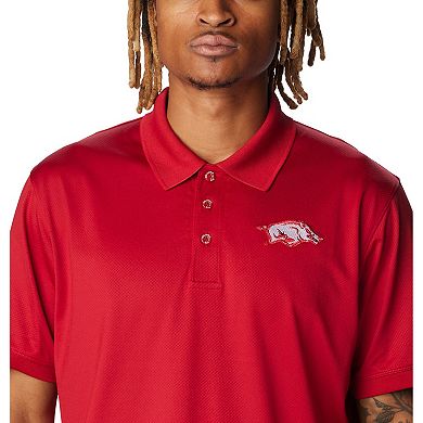 Men's Columbia Cardinal Arkansas Razorbacks PFG Tamiami Omni-Shield Polo