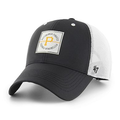 Men's '47 Black Pittsburgh Pirates Disburse MVP Trucker Adjustable Hat