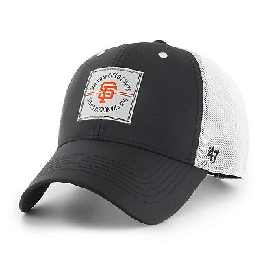 Men's '47 Black San Francisco Giants Disburse MVP Trucker Adjustable Hat