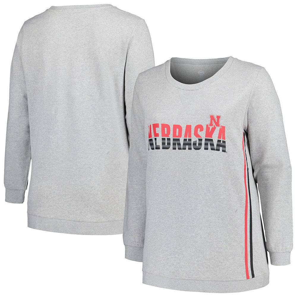 Women’s Quilted Gray Husker Crewneck