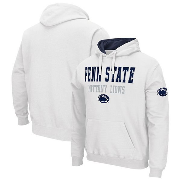 Men's Colosseum White Penn State Nittany Lions Sunrise Pullover Hoodie