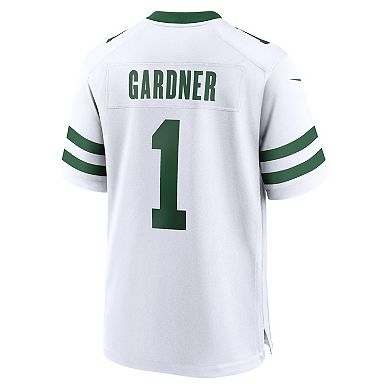 Youth Nike Ahmad Sauce Gardner White New York Jets Legacy Player Game ...