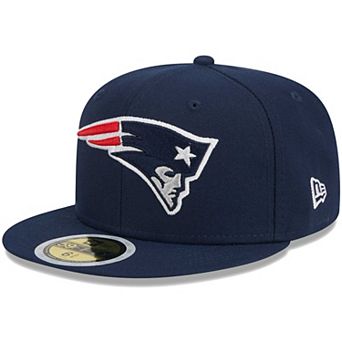 Youth New Era Navy New England Patriots Main 59FIFTY Fitted Hat